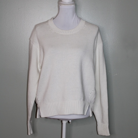 Everlane Sweaters - everlane women cream cotton sweater SZ S